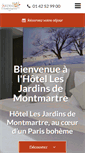 Mobile Screenshot of hoteljardinsdemontmartre.com